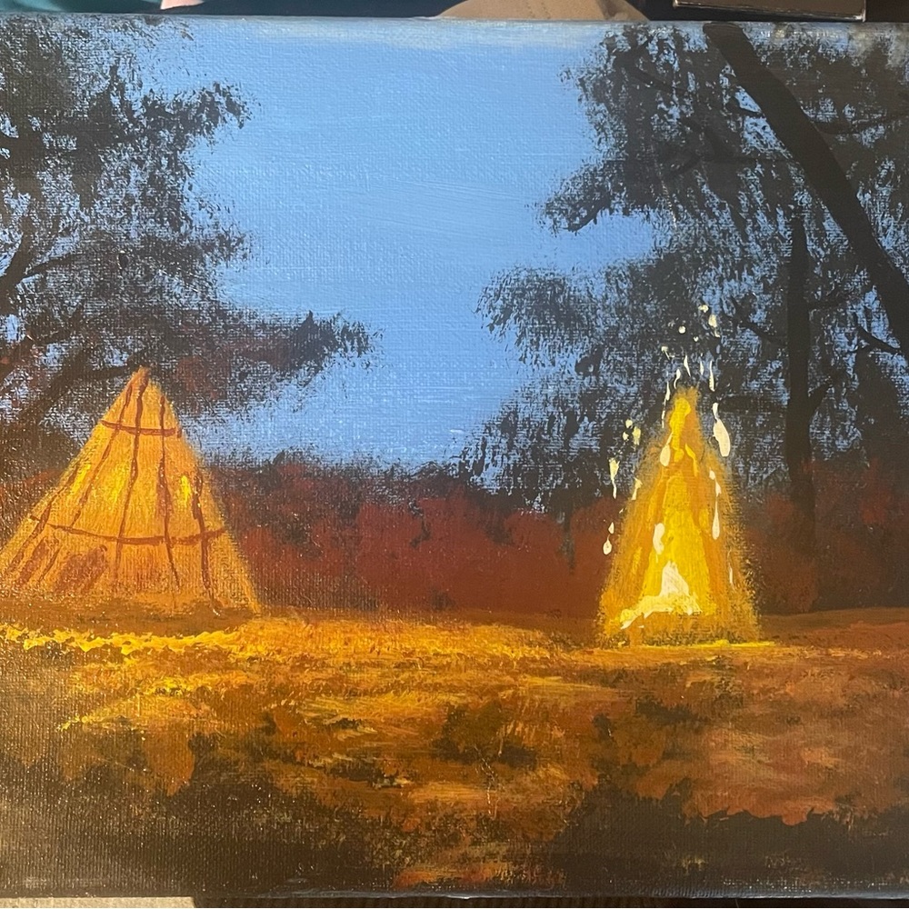 Campsite Painting